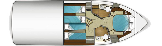 Схема палубы GALEON 420 FLY - фотография 2
